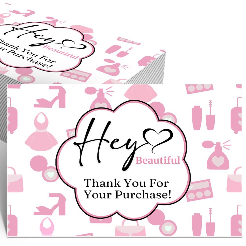 Hey Beautiful - 4" x 6" Thank You Cards